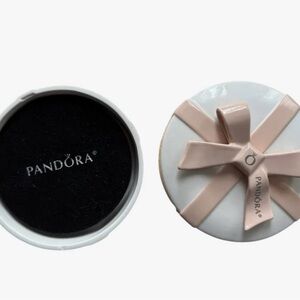 Pandora Blush Pink and White Porcelain Jewelry box